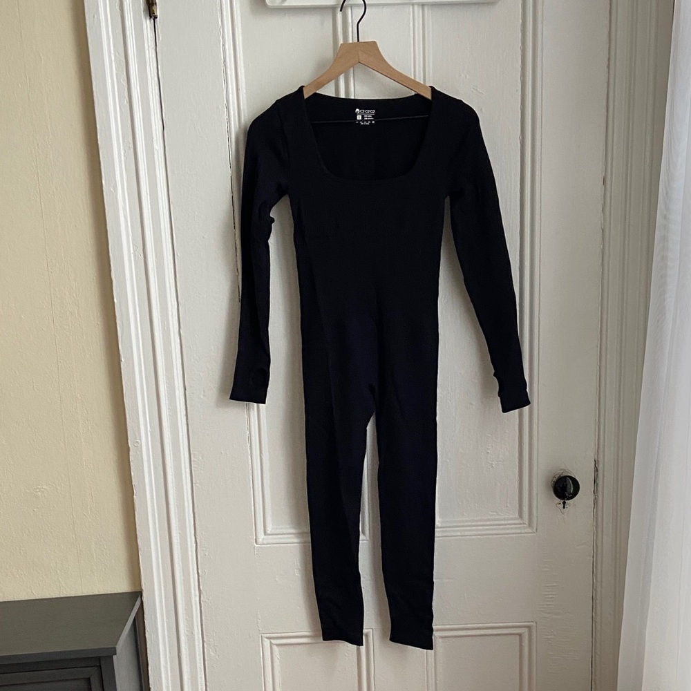 Black Long Sleeve Jumpsuit